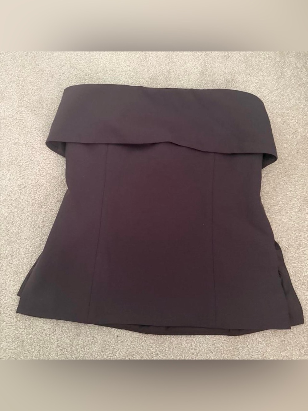 🤎 Aritzia Babaton Element Tube Top – Rich Mocha Brown – Size 4